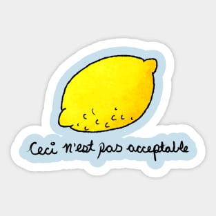 Lemongritte Sticker